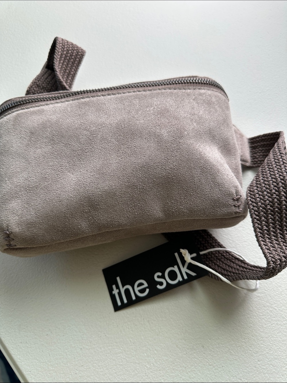 The Sak Taupe Suede Men's / Women’s Waist Bag